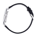  Shop Authentic Calvin Klein Rise White Grey Dial Black Leather Strap Watch for Women - K7A231C3 - Luxxuri
