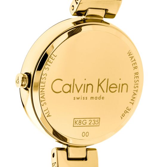  Shop Authentic Calvin Klein Authentic White Dial Rose Gold Mesh Bracelet Watch for Women - K8G23526 - Luxxuri