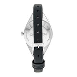  Shop Authentic Calvin Klein Rebel Black Grey Dial Black Leather Strap Watch for Women - K8P231C1 - Luxxuri