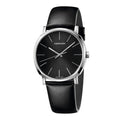  Shop Authentic Calvin Klein Posh Black Dial Black Leather Strap Watch for Men - K8Q311C1 - Luxxuri