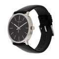  Shop Authentic Calvin Klein Posh Black Dial Black Leather Strap Watch for Men - K8Q311C1 - Luxxuri