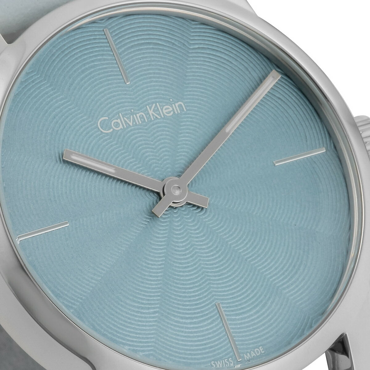  Shop Authentic Calvin Klein City Blue Dial Blue Leather Strap Watch for Women - K2G231VN - Luxxuri