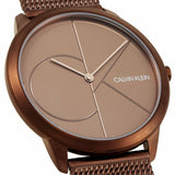  Shop Authentic Calvin Klein Minimal Quartz Pink Gold Dial Pink Gold Mesh Bracelet Watch for Men - K3M11TFK - Luxxuri