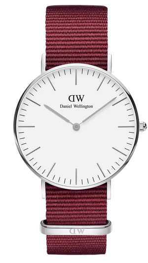  Shop Authentic Daniel Wellington Classic Roselyn White Dial Red NATO Strap Watch For Women - DW00100272 - Luxxuri