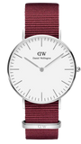  Shop Authentic Daniel Wellington Classic Roselyn White Dial Red NATO Strap Watch For Women - DW00100272 - Luxxuri