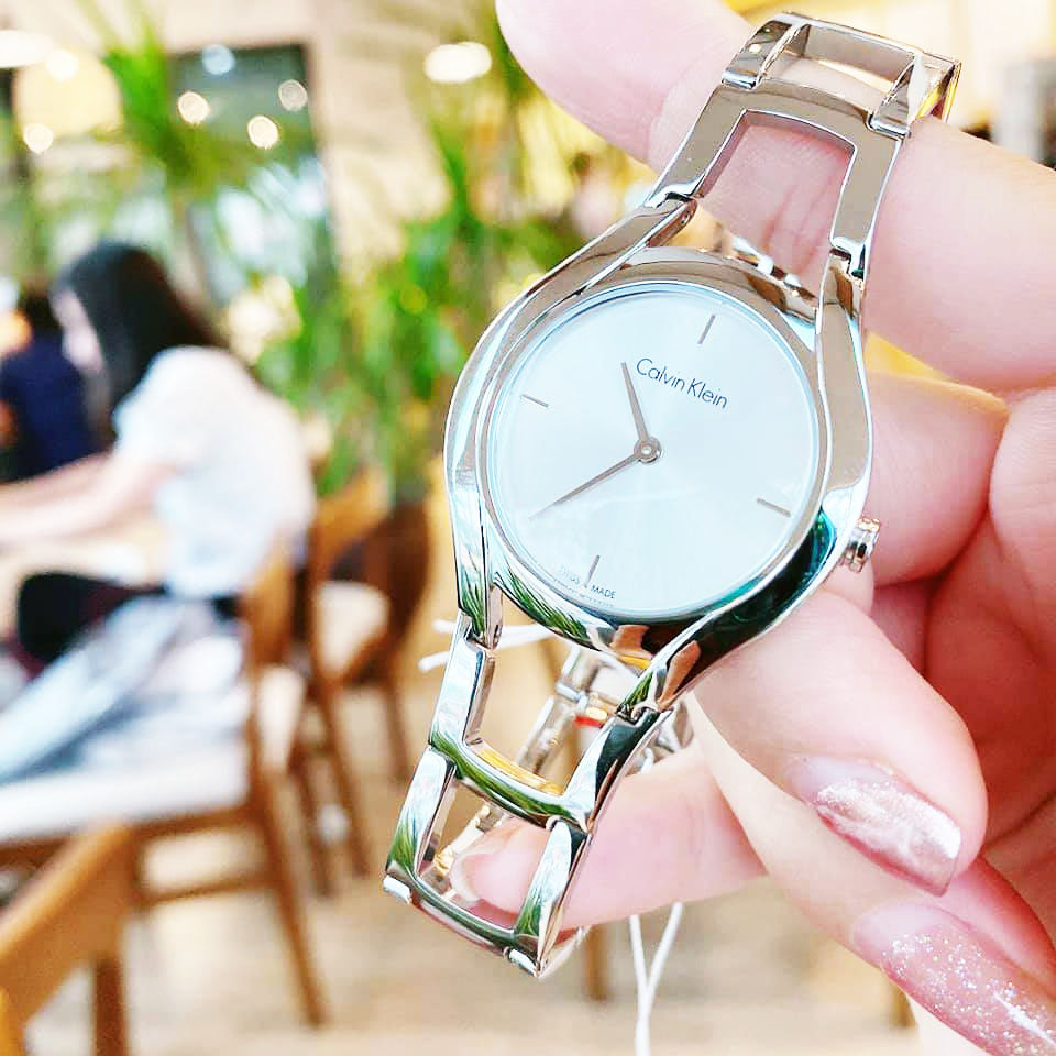  Shop Authentic Calvin Klein Class White Dial Silver Steel Strap Watch for Women - K6R23126 - Luxxuri