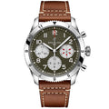  Shop Authentic Breitling Avi Chronograph 42 Curtiss Warhawk Green Dial Brown Leather Strap Watch for Men - A233802A1L1X1 - Luxxuri