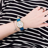  Shop Authentic Marc Jacobs Roxy Silver Dial Green Leather Strap Watch for Women - MJ1633 - Luxxuri