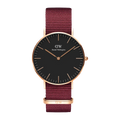 Shop Authentic Daniel Wellington Classic Roselyn Black Dial Maroon Nylon Strap Watch For Women - DW00100273 - Luxxuri