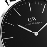  Shop Authentic Daniel Wellington Classic Sheffield Black Dial Black Leather Strap Watch For Men - DW00100133 - Luxxuri