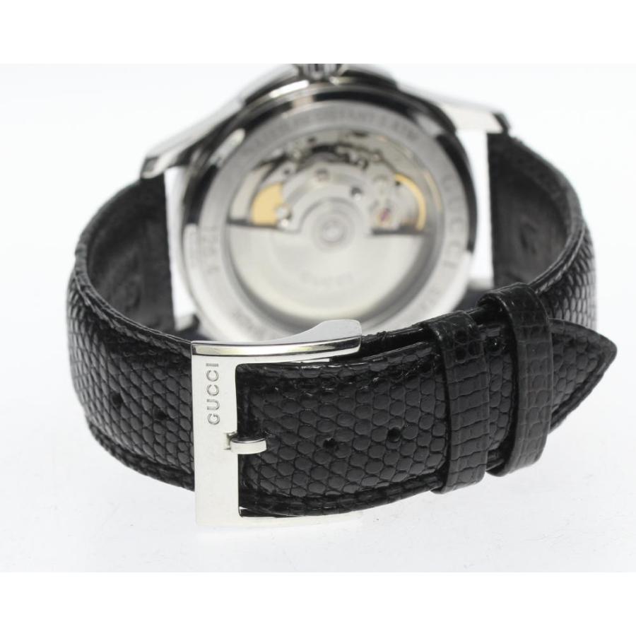  Shop Authentic Gucci G Timeless Automatic Black Dial Black Leather Strap Watch For Women - YA126469 - Luxxuri