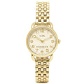 Coach Delancey White Dial Gold Steel Strap Watch for Women - 14502241