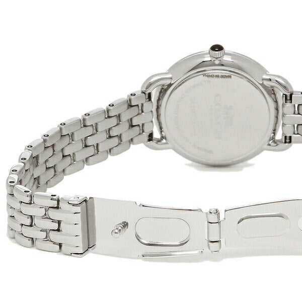 Coach Delancey Slim Silver Dial Silver Steel Strap Watch for Women - 14502781
