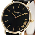  Shop Authentic Coach Perry Black Dial Black Leather Strap Watch for Women - 14503333 - Luxxuri