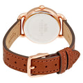 Coach Delancey Cream Dial Brown Leather Strap Watch For Women - 14502751