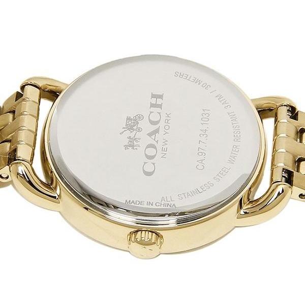 Coach Delancey White Dial Gold Steel Strap Watch for Women - 14502241