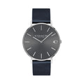 Coach Charles Grey Dial Black Leather Strap Watch for Men - 14602150