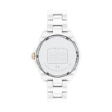 Coach Preston Mother of Pearl White Dial White Steel Strap Watch for Women - 14503662