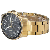  Shop Authentic Fossil Inscription Automatic Black Dial Gold Steel Strap Watch for Men - FS5267 - Luxxuri