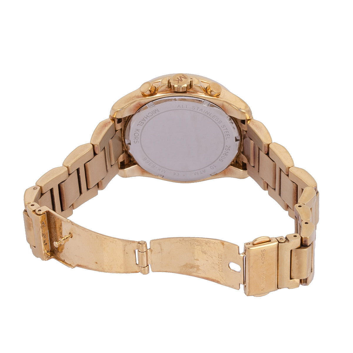  Shop Authentic Michael Kors Brecken Chronograph Gold Dial Gold Steel Strap Watch For Women - MK6366 - Luxxuri