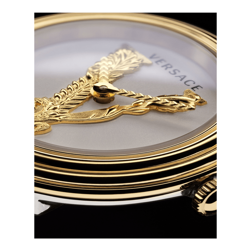  Shop Authentic Versace Virtus Quartz White Dial Two Tone Steel Strap Watch For Women - VET300721 - Luxxuri