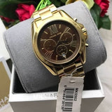  Shop Authentic Michael Kors Bradshaw Brown Dial Gold Steel Strap Watch for Women - MK5502 - Luxxuri