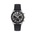 Guess Altitude Chronograph Black Dial Black Rubber Strap Watch for Men - GW0332G1