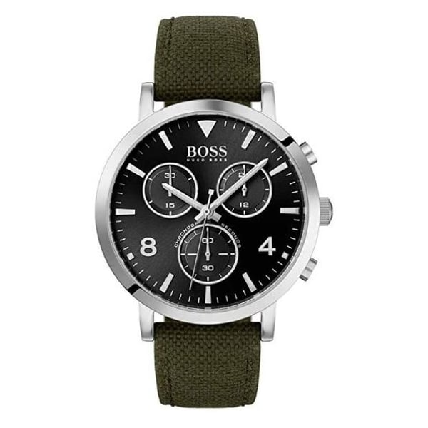  Shop Authentic Hugo Boss Vesada Grey Dial Green Nylon Strap Watch for Men - 1513692 - Luxxuri