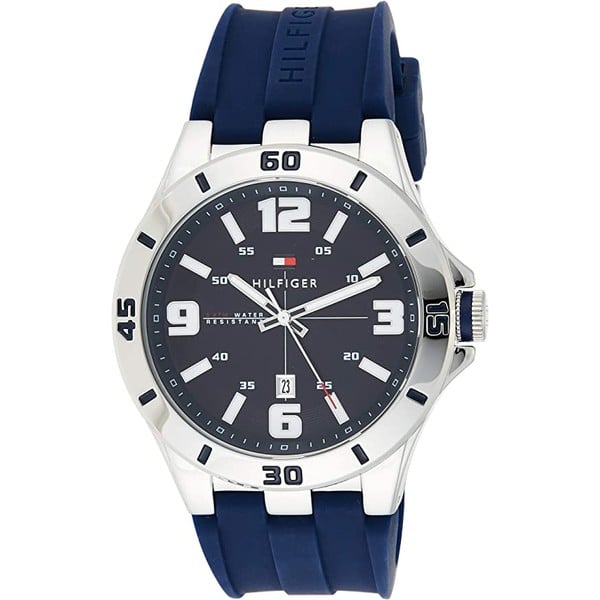  Shop Authentic Tommy Hilfiger Drew Black Dial Black Rubber Strap Watch for Men - 1791062 - Luxxuri