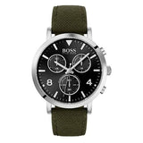  Shop Authentic Hugo Boss Vesada Grey Dial Green Nylon Strap Watch for Men - 1513692 - Luxxuri
