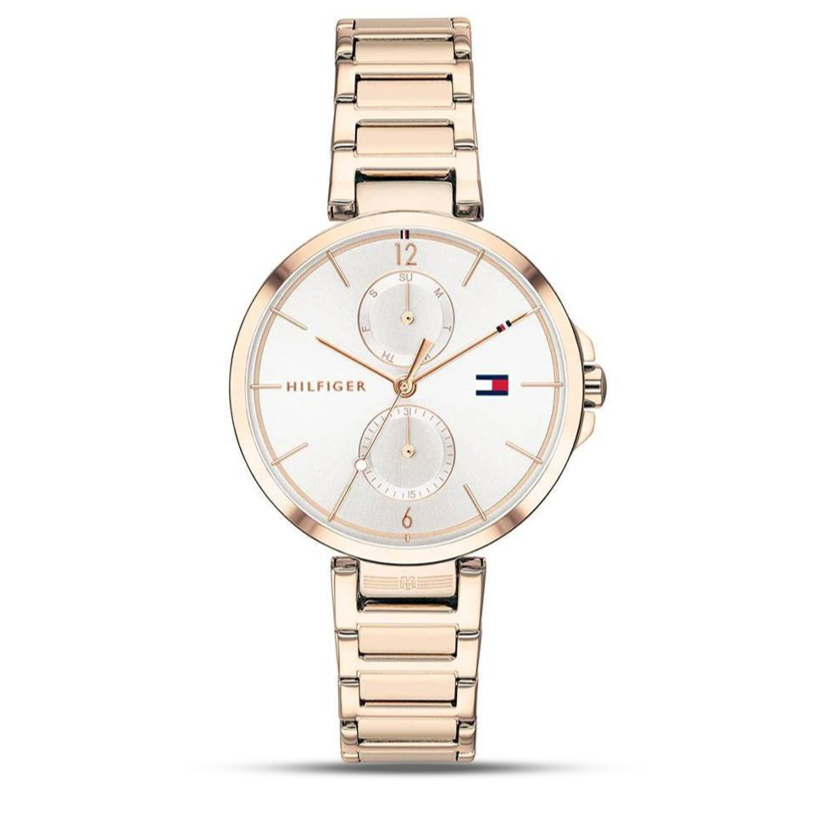  Shop Authentic Tommy Hilfiger Angela Quartz White Dial Rose Gold Steel Strap Watch for Women - 1782124 - Luxxuri