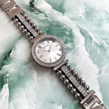  Shop Authentic Guess Gala Diamonds Silver Dial Silver Steel Strap Watch for Women - GW0401L1 - Luxxuri