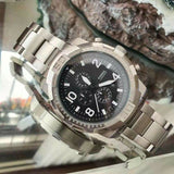  Shop Authentic Fossil Bronson Chronograph Black Dial Silver Steel Strap Watch for Men - FS5710 - Luxxuri