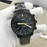  Shop Authentic Fossil Goodwin Chronograph Black Dial Black Steel Strap Watch for Men - FS5413 - Luxxuri