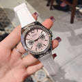  Shop Authentic Guess Starlight Multifunction Diamonds White Dial White Rubber Strap Watch for Women - W0846L8 - Luxxuri