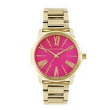  Shop Authentic Michael Kors Hartman Quartz Pink Dial Gold Steel Strap Watch For Women - MK3520 - Luxxuri