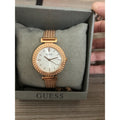  Shop Authentic Guess Monroe Silver Dial Rose Gold Steel Strap Watch For Women - W1152L3 - Luxxuri