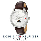  Shop Authentic Tommy Hilfiger Oliver Quartz White Dial Brown Leather Strap Watch for Men - 1791304 - Luxxuri