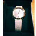  Shop Authentic Calvin Klein Skirt White Dial White Leather Strap Watch for Women - K2U236K6 - Luxxuri