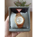  Shop Authentic Guess Sassy Quartz White Dial Rose Gold Steel Strap Watch For Women - W0705L3 - Luxxuri