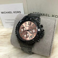  Shop Authentic Michael Kors Everest Quartz Rose Gold Dial Black Steel Strap Watch For Women - MK5872 - Luxxuri