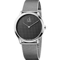  Shop Authentic Calvin Klein Minimal Grey Dial Silver Mesh Bracelet Watch for Women - K3M2312X - Luxxuri