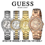  Shop Authentic Guess Dazzling Diamonds Gold Dial Gold Steel Strap Watch for Women - W85110L1 - Luxxuri