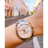  Shop Authentic Tissot PR 100 Sport Chic Chronograph Diamonds Mother of Pearl Dial Two Tone Steel Strap Watch for Women - T101.917.22.116.00 - Luxxuri