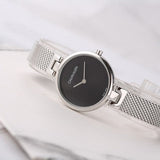  Shop Authentic Calvin Klein Authentic Black Dial Silver Mesh Bracelet Watch for Women - K8G23121 - Luxxuri