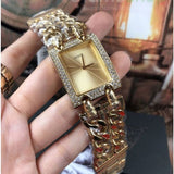  Shop Authentic Guess MOD Heavy Metal Diamonds Gold Dial Gold Steel Strap Watch for Women - W0072L1 - Luxxuri