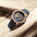  Shop Authentic Guess Little Flirt Quartz Blue Dial Blue Leather Strap Watch For Women - W0456L6 - Luxxuri