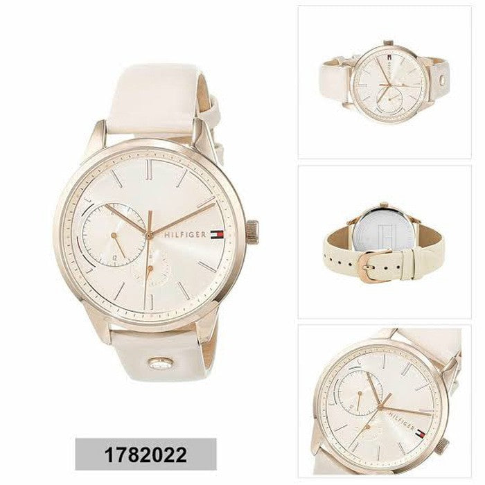  Shop Authentic Tommy Hilfiger Brooke Quartz White Dial Cream Leather Strap Watch for Women  - 1782022 - Luxxuri