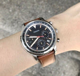  Shop Authentic Fossil Goodwin Chronograph Blue Dial Brown Leather Strap Watch for Men - FS5414 - Luxxuri