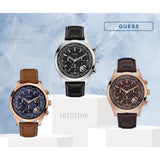  Shop Authentic Guess Pursuit Chronograph Brown Dial Brown Leather Strap Watch for Men - W0500G3 - Luxxuri